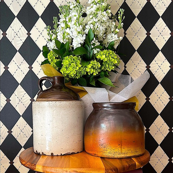 Antique Stoneware Jug | Rustic Primitive Crock | Early American Pottery - Picture 10 of 14